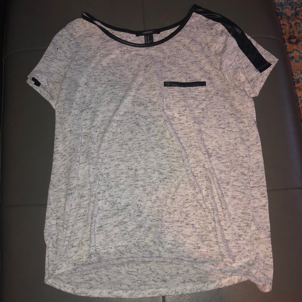 Gray casual T shirt